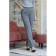 Female trousers, size 48, gray color