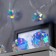 Garland “thread” 2.5 m with nozzles “balls”, ip20, transparent thread, 10 LED, white glow, 220 V