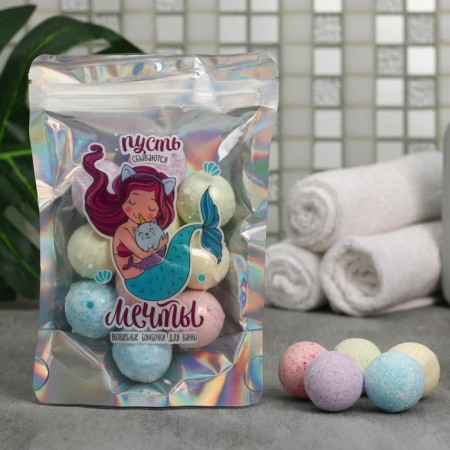 Gift set of cosmetics “Let dreams come true”, a bathtub for a bath 10 x 10 g, Beauty Fox