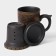 Ceramic mug with a lid and sieve "Golden Dragon", 350 ml