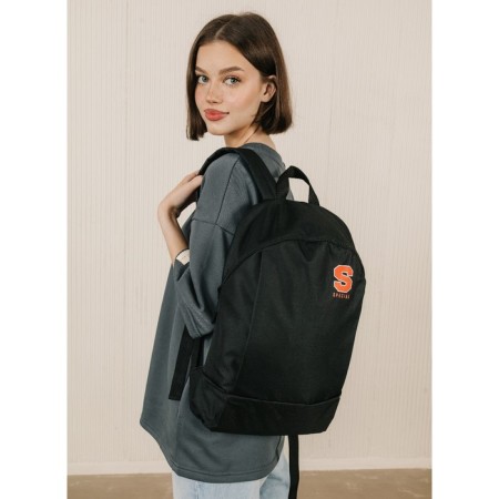 Backpack school textile SPECILA, 46x30x10 cm, vertical pocket, black color-7