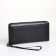 Male purse-clate on a zipper, black color