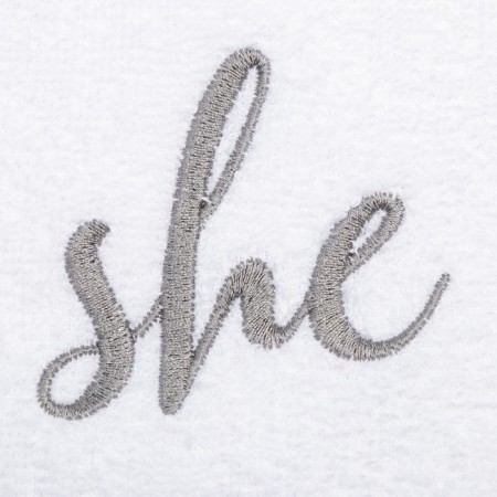 Set of towels "She & He" 35x50 cm-2 pcs, 100% cotton, 350 g/m2-2