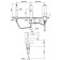 Mixer built on board the bathtub Zipponi Zen, 3 holes, color chromium