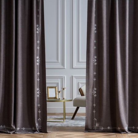 Set of curtains "Bridget", size 2x200x270 cm, color gray color
