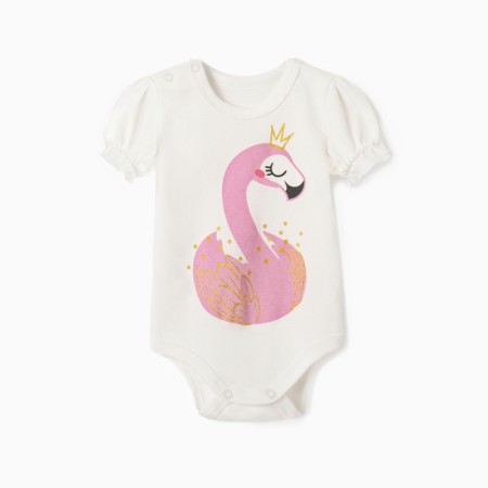 Body crumb I "flamingo", height 68-74 cm, white
