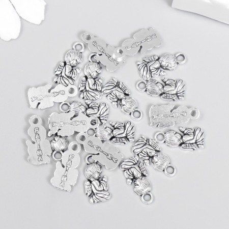 Decor Metal for creativity "Angel in prayer" (A36344) 1.6x0.8 cm-2