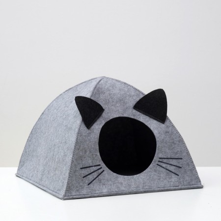 Animal House from felt "Eared tent", 38 x 28 x 38 cm-1