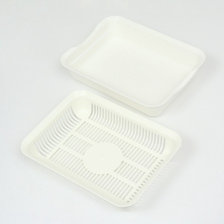 Toilet with a grid, 35.5x26x7 cm, white-5