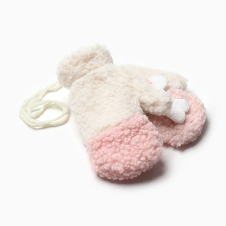 Mittens teenage minku lamb two -tone 24 cm pink color-4