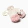Mittens teenage minku lamb two -tone 24 cm pink color