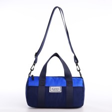 Youth bag with a zipper, blue color