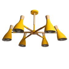 Morocco chandelier 6x40W E27 yellow 90x90x58.5 cm Bayerlux