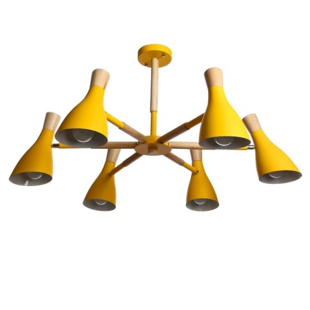 Morocco chandelier 6x40W E27 yellow 90x90x58.5 cm Bayerlux