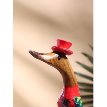 Souvenir "Duck with landscape" wood 13x9x27 cm-3