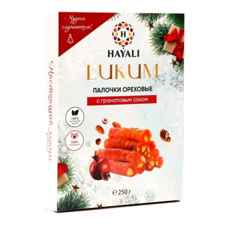 Lukum Hayali Walnut sticks with grenade juice 250g