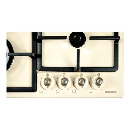 Hon surface NordFrost HS 6042 Ry, gas, 4 burners, beige-4
