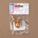 Bag -3 × 2 cm fastener, golden color