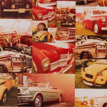 Glossy packaging paper "Retro", 70 x 100 cm-1