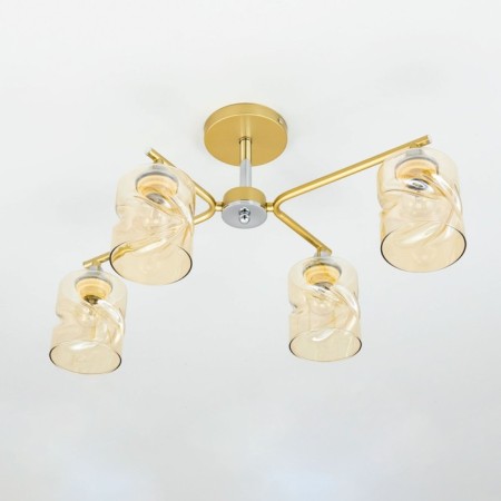 Cutilux Cutilux chandelier CL137142 60x40x29 cm, 4x60W, E27, yellow color-3