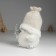 Souvenir Polystone "Vorostone in a hat, with a silver Christmas tree" 10x8.5x13 cm