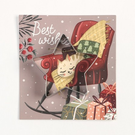Set gift Ethel Merry Christmas: Kit. towel, stand under hot, mold-4