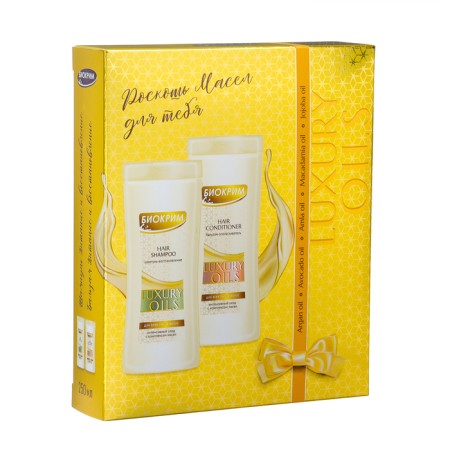 Gift set Women's "luxury of oils": shampoo, 250 ml + balm, 250 ml-1
