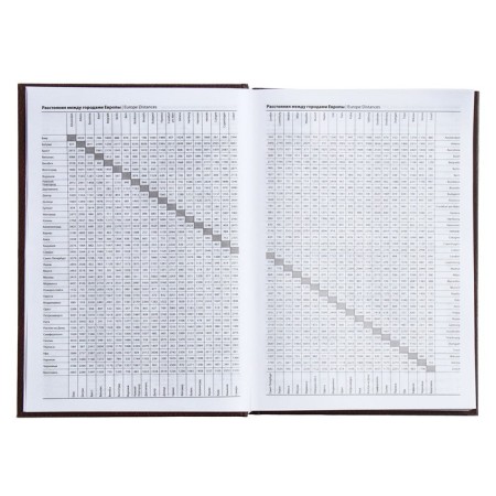 The diary half -dantered for 4 years A5, 192 leaf "Leather", solid cover, silk, brown-5