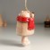 Ceramics "Bear in red scarf" 6.6x8x9 cm bell