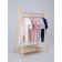 Children's overalls on the Rant Base buttons, with anti -ticaras, seams outward, height 62 cm, dairy color