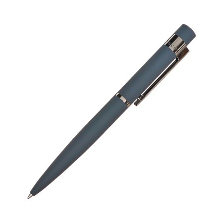 Switching handle, 1.0 mm, BrunovisConti verona, blue rod, metal case Soft Touch Gray, in an eco -leather case-2
