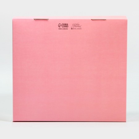 Confectionery box with PVC lid, packaging, "pink", 25 x 22.5 x 10 cm-4
