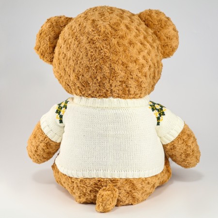 Soft toy "Bear", in a jacket, 80 cm, brown color-2