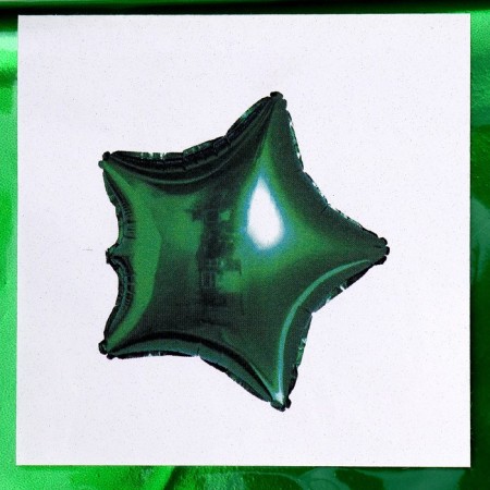 Foil ball 18 "Star", green color-2