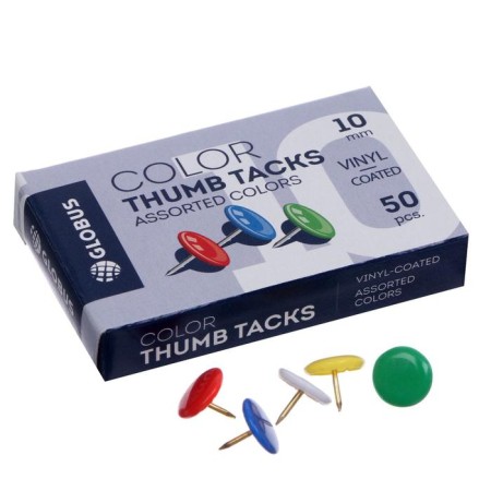 Office buttons Globus, 50 pcs., 10 mm, color