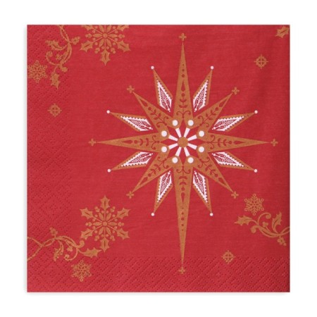 New Year's napkins Paper Pro Prestige "Christmas Star", 3 layers, 33x33 cm, 20 pcs-1