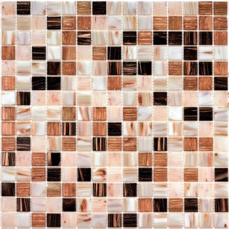 Glass mosaic with stone Bonaparte, STEP-1 327x327x4 mm
