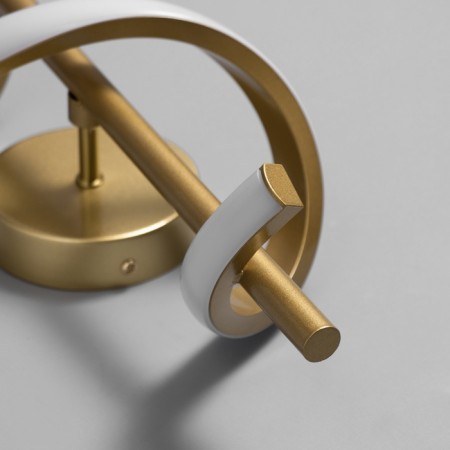 Sconces "curl" Led 3000k gold 40x12x12cm-4