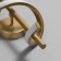 Sconces "curl" Led 3000k gold 40x12x12cm