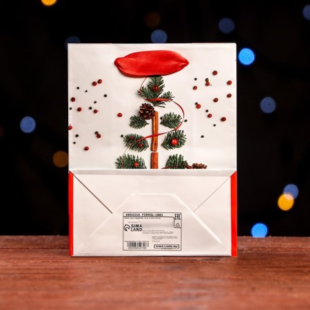 Laminated "Christmas tree on the Christmas tree" 11.5 x 14.5 x 6 cm-1