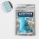 Silicone laces, set 6 pcs, blue color