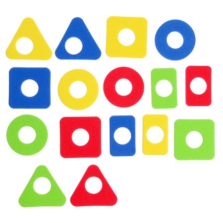 Logical pyramid "Colors and forms", EVA material, according to the Montessori Methodology-3