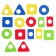 Logical pyramid "Colors and forms", EVA material, according to the Montessori Methodology