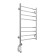 Domoterm electric heated towel rail "Medea" P8, 500x800 mm, left, chrome