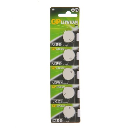 Battery lithium GP, CR2025-5BL, 3V, blister, 5 pcs.