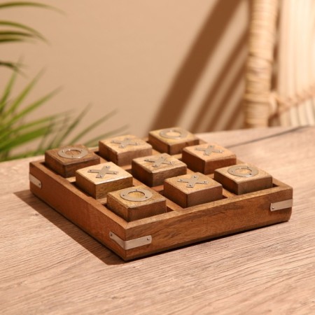 Game table "Crosses-nolics" 17x17 cm, manpower, steel