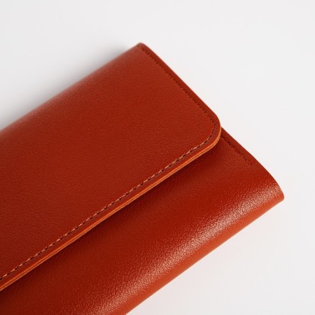 Women's wallet on the button, redhead color-2