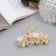 Hair crab "Chloe Galant" heart bows, 4.5 cm, gold