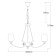 Palermo chandelier, size 80x110x80 cm, 320W 8xe27