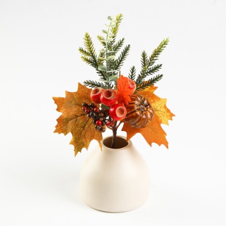 Decor on the stick "Pumpkin and acorns" 7 × 19 × 28 cm-2